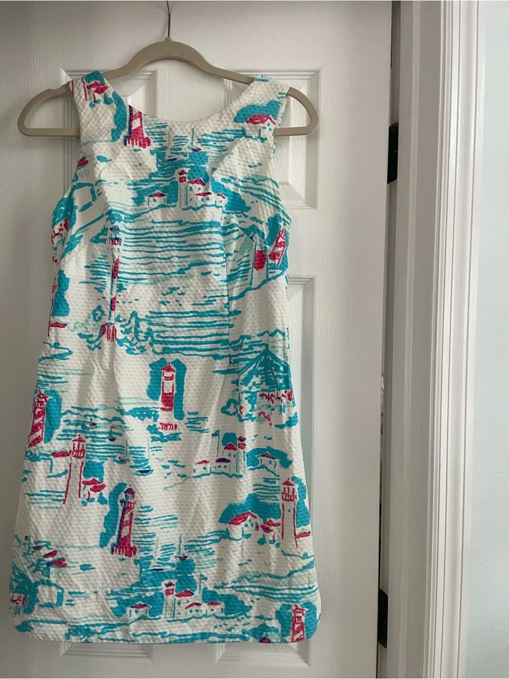 Lilly Pulitzer Delia shift dress featuring the vibrant coastal 
